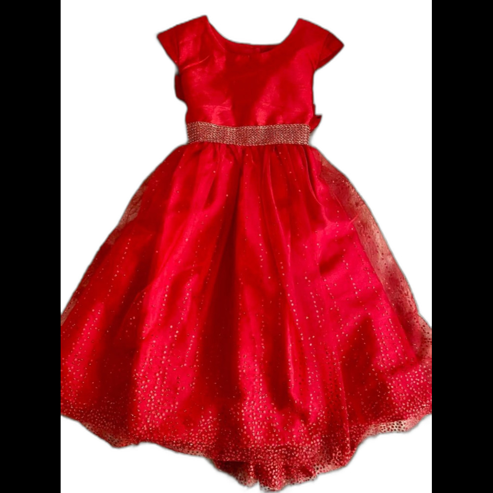 Cherokee Red Sparkle Tulle Holiday Dress